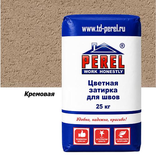 Кремовая затирочная смесь Perel RL 25 кг