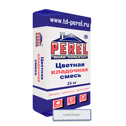 Супер-белая кладочная смесь Perel VL 0201, 25 кг — фото 2