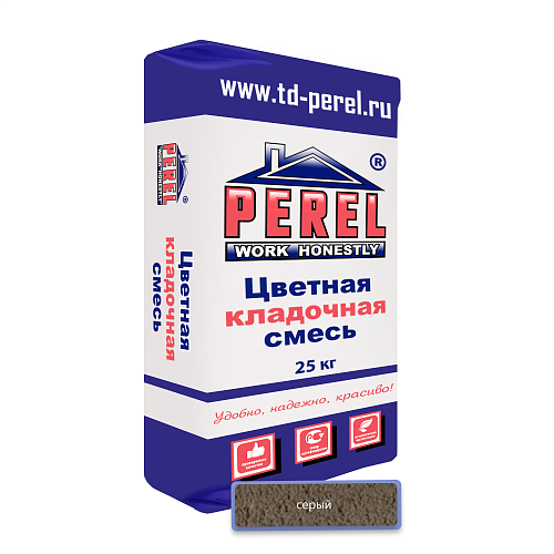 Серая кладочная смесь Perel SL 25 кг — фото 2