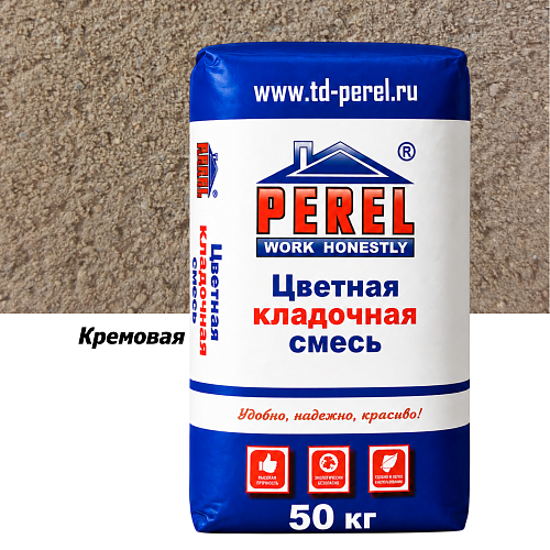 Кремовая кладочная смесь Perel SL 50 кг