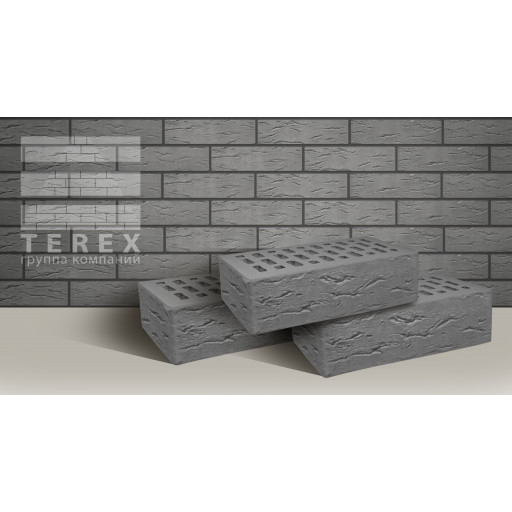 ОБЛИЦОВОЧНЫЙ КИРПИЧ TEREX СЕРЫЙ РУСТ